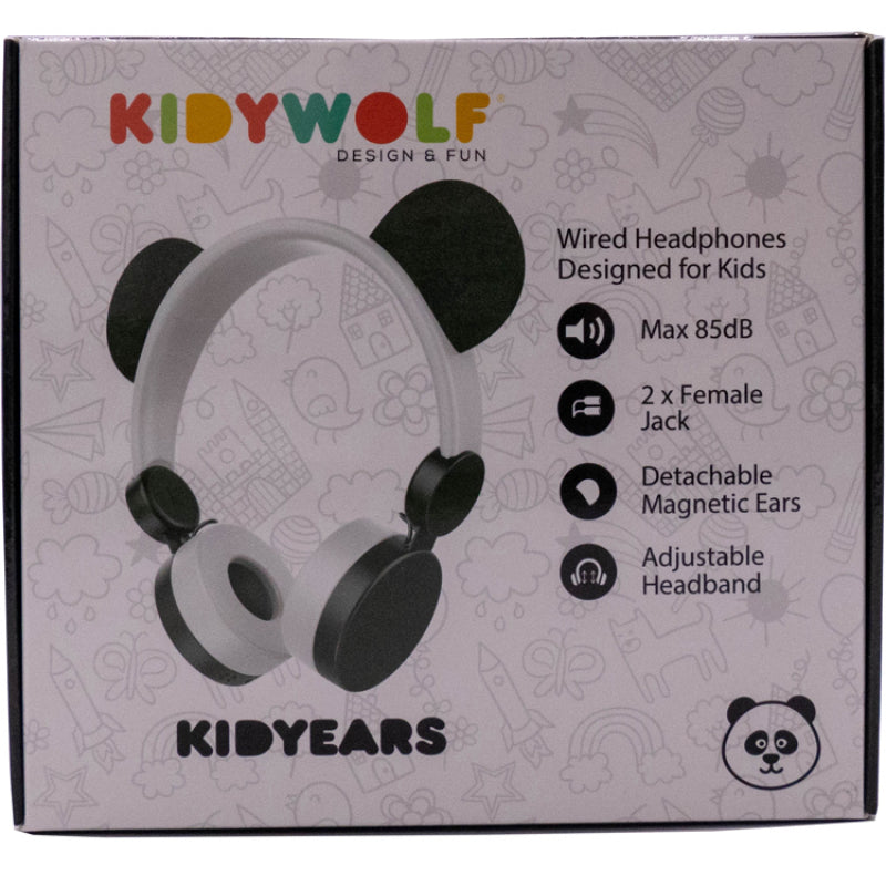 Kidyears - casque musique oreille aimantes max 85db panda
