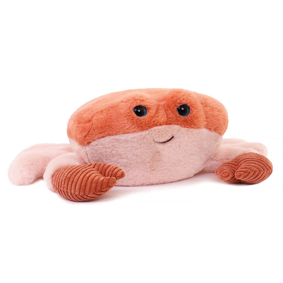 Peluche ultra douce Crabe - corail  OB DESIGNS