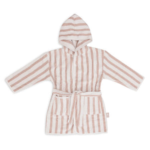Peignoir 3/4 ans - Stripe wide rose