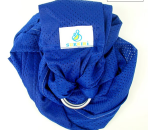 Porte-bébé Sling SUKKIRI bleu electrique