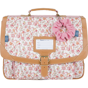 Cartable Capucine rose Tann's x Cyrillus 38cm