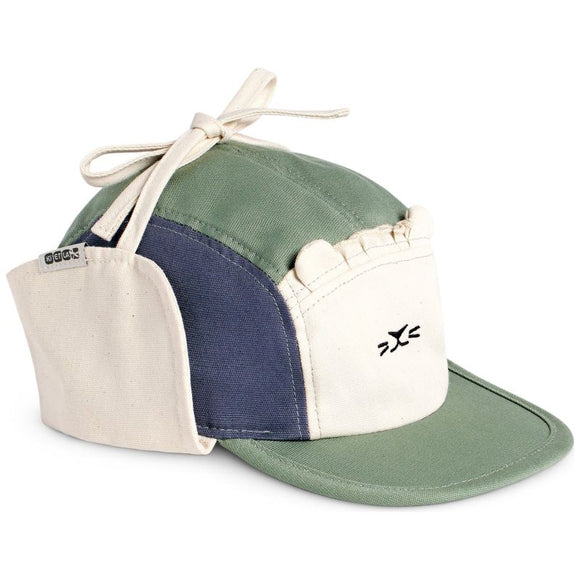 Casquette anti UV- Chat -Sauge