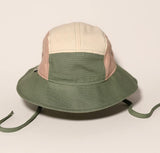 Chapeau de Plage-Natural /Green/pink