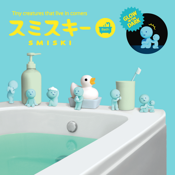 Smiski - figurine surprise-phosphorescent- Salle de bain