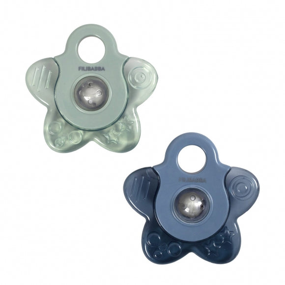 Lot de 2 anneaux de dentition réfrigérés - Bleu vertMix