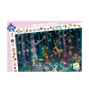 Puzzle observation - Forêt enchantées - 100 pièces