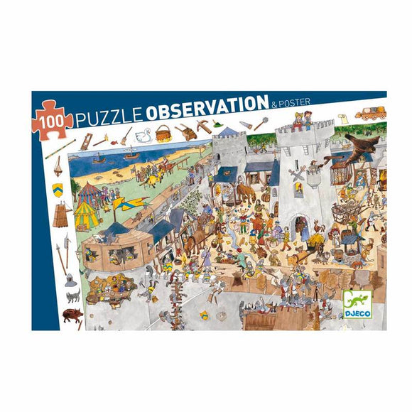 Puzzle observation - Château fort - 100 pièces