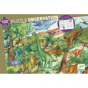 Puzzle observation - Dinosaures - 100 pièces