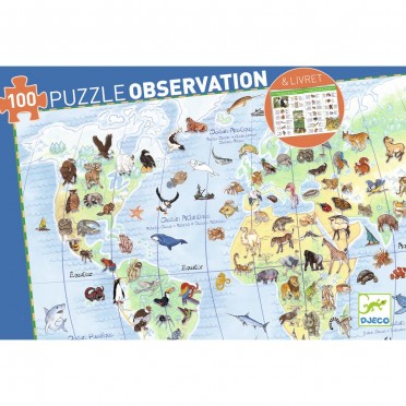 Puzzle observation Monde  100 pièces
